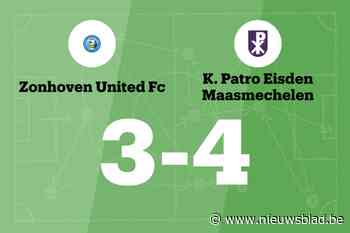 Vijf opeenvolgende overwinningen voor Patro Eisden B na 3-4 tegen Zonhoven Utd.