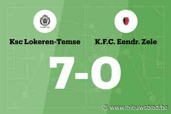 Vier opeenvolgende overwinningen voor KSC Lokeren-Temse na 7-0 overwinning tegen Eendracht Zele B