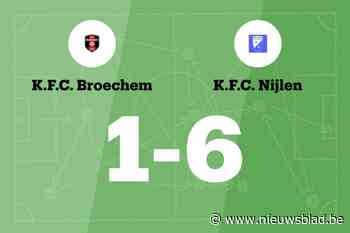 Vier opeenvolgende overwinningen voor Nijlen na 1-6 zege tegen Broechem