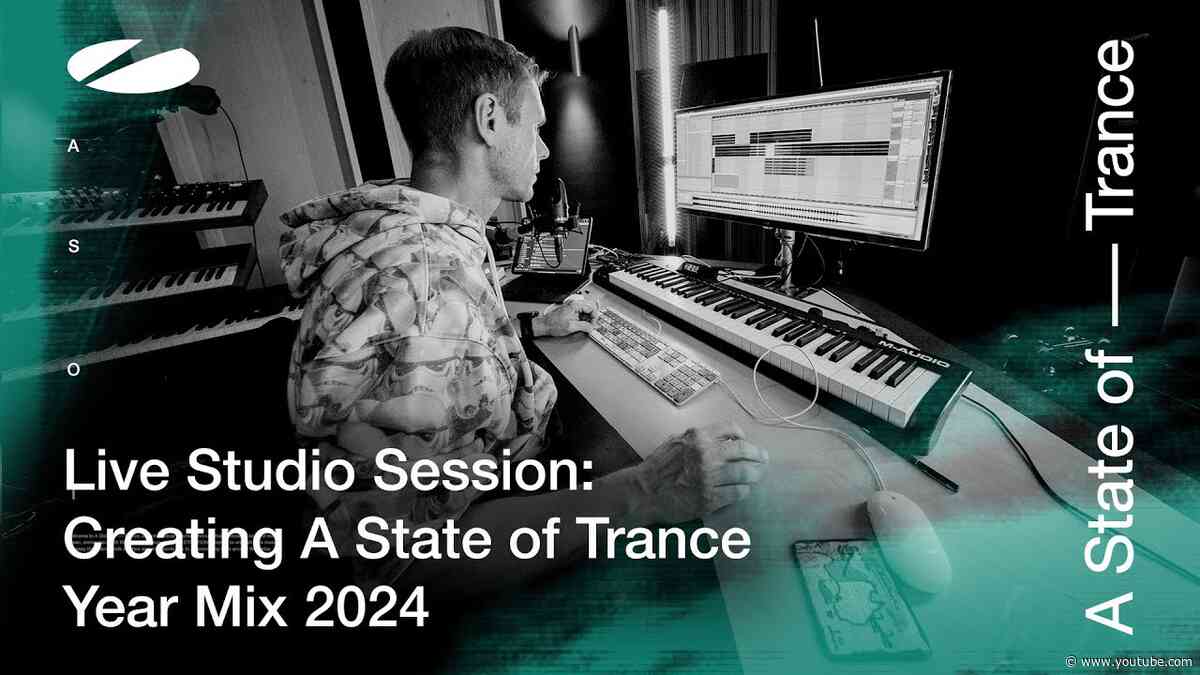 Armin van Buuren Live Studio Session: Creating 'A State Of Trance Year Mix 2024' 🎥