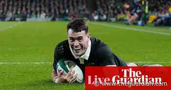 Ireland 13-23 New Zealand: Autumn Nations Series rugby union – live reaction