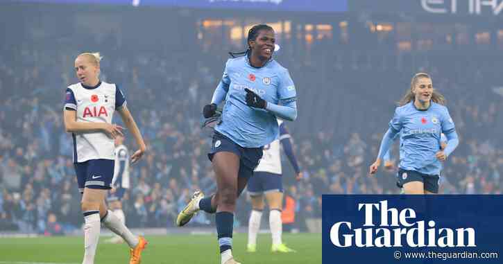 Khadija Shaw hat-trick fires Manchester City to emphatic WSL win over Spurs