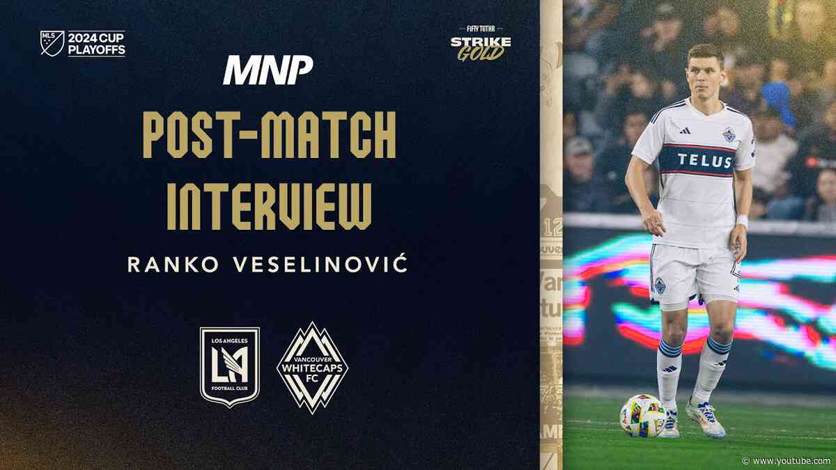 Post-Match Media Availability: Ranko Veselinović | November 8, 2024, Presented by MNP