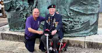 Royal Navy hero John King, 100, honoured with birthday parade and party in his hometown