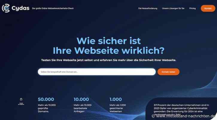 Kostenlose Hilfe gegen Cyberkriminalität: Der DSGVO Scan vom Lüdenscheider Startup Cydas
