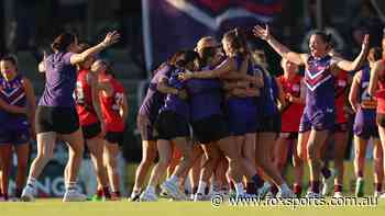 Epic clutch goal keeps Freo AFLW flag dream alive as 7371-day drought continues