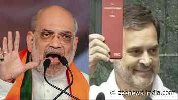 `Don’t Make Mockery Of It`: Amit Shah Rains Fire On Rahul Gandhi Over `Fake` Copy Of Constitution