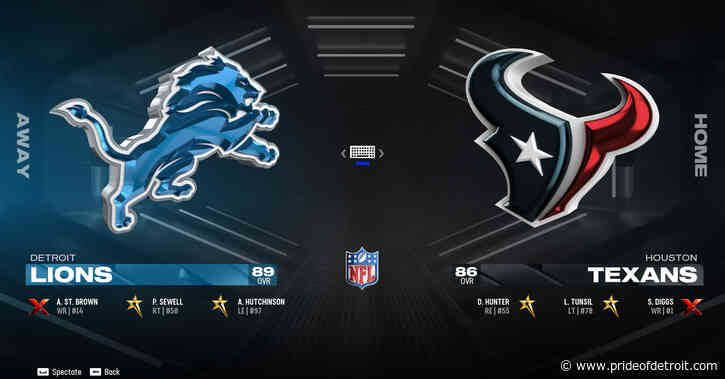 WATCH LIVE: Lions vs. Texans preview, Madden 25 simulation