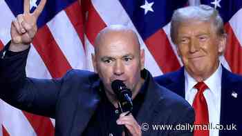 Dana White reveals stance on political career move as 'good friend' Donald Trump returns to White House