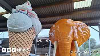 Orange elephant returning to A38 after 'spruce up'