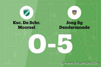 Jong SG Dendermonde overklast KSC Moorsel