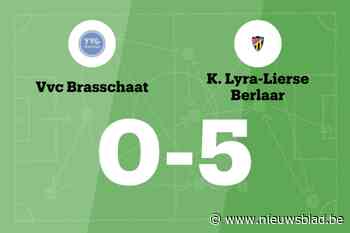 Wedstrijd tussen Brasschaat B en Lyra-Lierse eindigt in forfaitscore