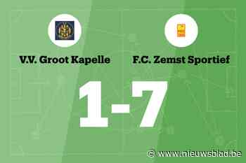 Zemst B overklast VV Groot Kapelle B