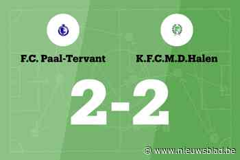 Paal-Tervant B en Halen spelen 2-2