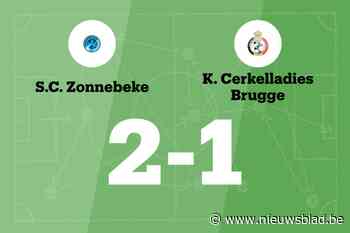 Cerkelladies Brugge B nog steeds zonder overwinning na verlies tegen SC Zonnebeke