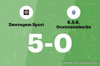 Zwevegem Sport overklast KSK Oostnieuwkerke