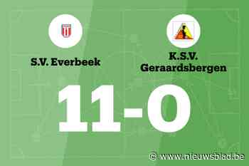 Buitengewoon veel doelpunten bij SV Everbeek B tegen KSV Geraardsbergen B