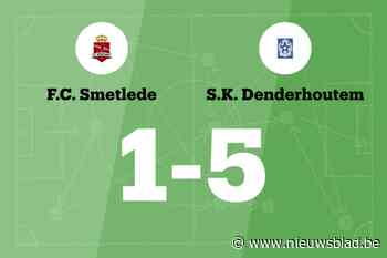 Vier opeenvolgende overwinningen voor SK Denderhoutem B na 1-5 zege tegen FC Smetlede B