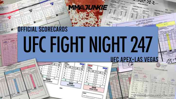 UFC Fight Night 247: Official scorecards from Las Vegas