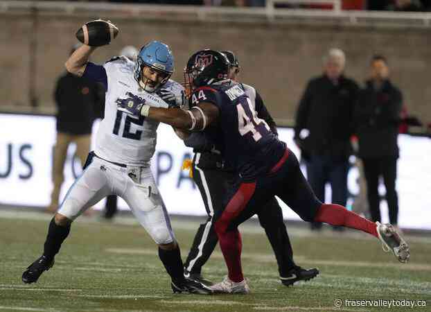 Argonauts upset Alouettes in East final, but lose QB Chad Kelly