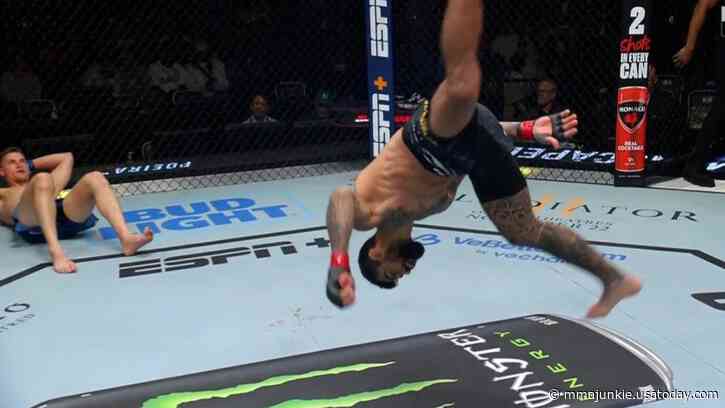 UFC Fight Night 247 video: Elizeu Zaleski dos Santos unleashes capoeira celebration after fast TKO