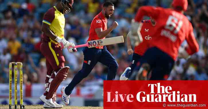 England beat West Indies by eight wickets in first men’s T20 international – live reaction