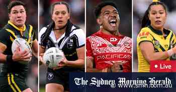 Live updates, Test rugby league: Kangaroos, Jillaroos star in Pacific Championships finals against Tonga and New Zealand