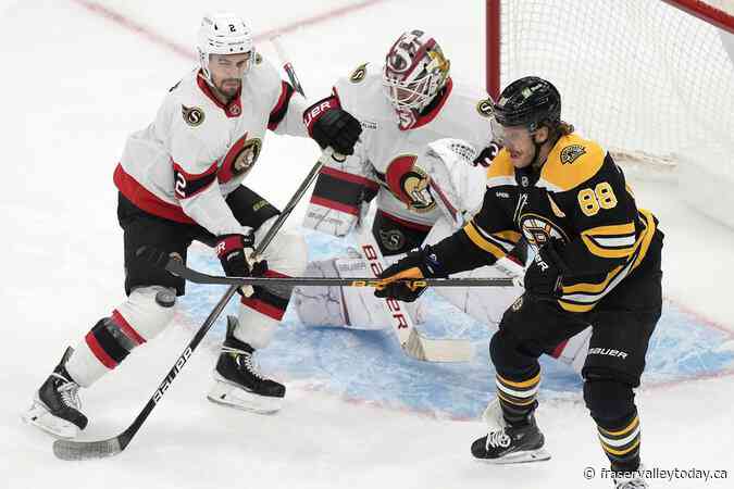 Ullmark wins in return to Boston as Senators edge Bruins 3-2 in overtime