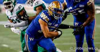 Bombers route Riders to advance to 111th Grey Cup