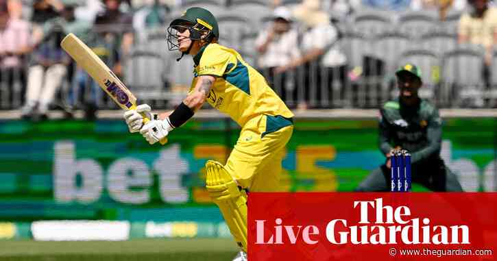 Pakistan chase 141 to beat Australia: third men’s one-day international – live