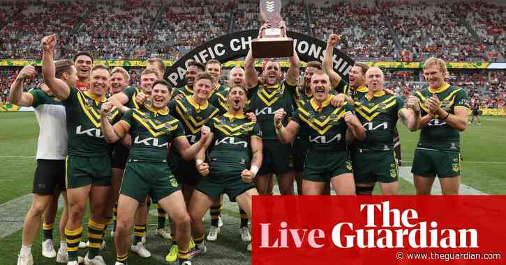 Australia defeat Tonga 20-14 in Pacific Championships final