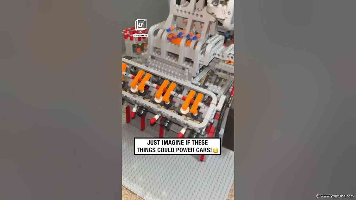 Building Lego engines 😲👷         🎥: TikTok / icyung.official