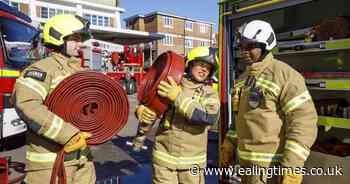 Sixty crew members fight blaze in Hanwell workshop