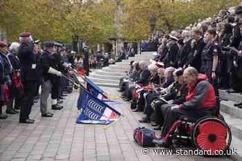 Military personnel join veterans and public for Remembrance Sunday in Portsmouth