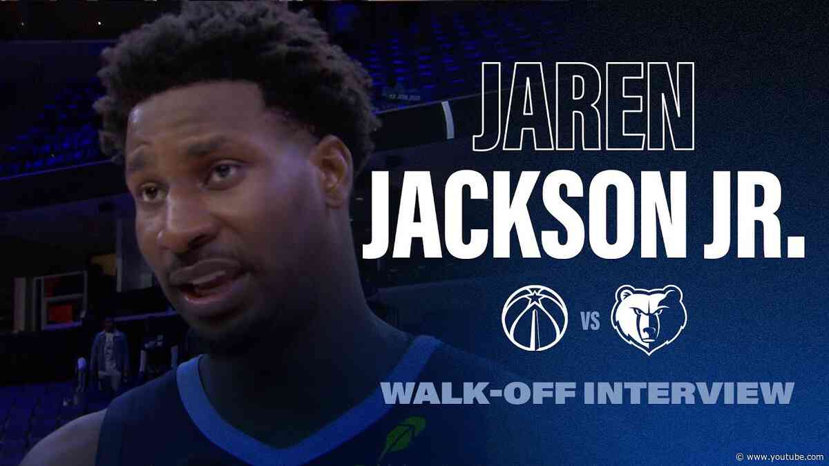 Jaren Jackson Jr. Walk Off Interview | Grizzlies vs. Wizards