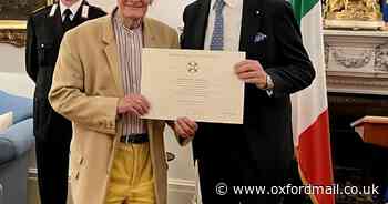 Oxford professor honoured in London for services to Italian culture