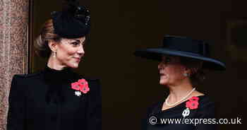 Princess Kate steps up as she leads senior royals on the balconies at Remembrance Sunday