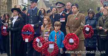 Veterans, cadets and military personnel mark Remembrance Sunday