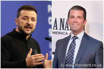 Donald Trump Jr mocks Volodymyr Zelensky saying his ‘allowance is about to run out’