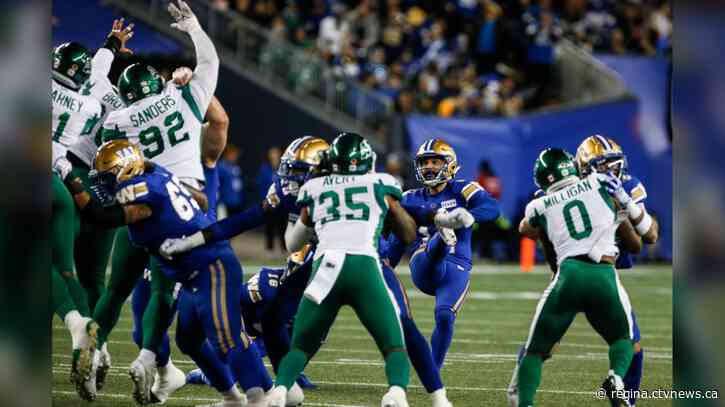 Riders fall short in West Final to Bombers