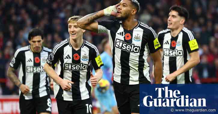 Harvey Barnes wraps up Newcastle’s comeback win at Nottingham Forest