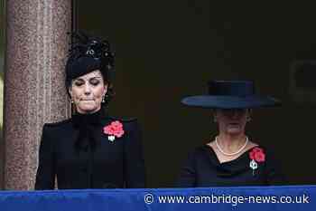 Kate makes poignant tribute to the dead at Cenotaph Remembrance