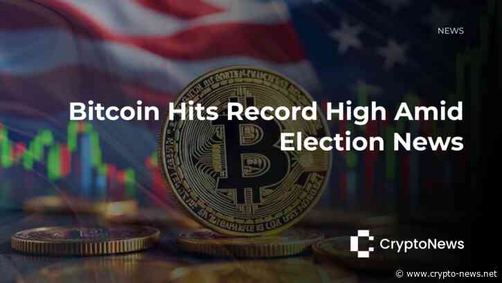 $80,000: Bitcoin Reaches New All-Time High Amid U.S. Election News