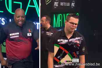 VIDEO. Spektakel op Grand Slam of Darts: Amerikaanse dansmoves, millimeter van negendarter en weergaloze finish