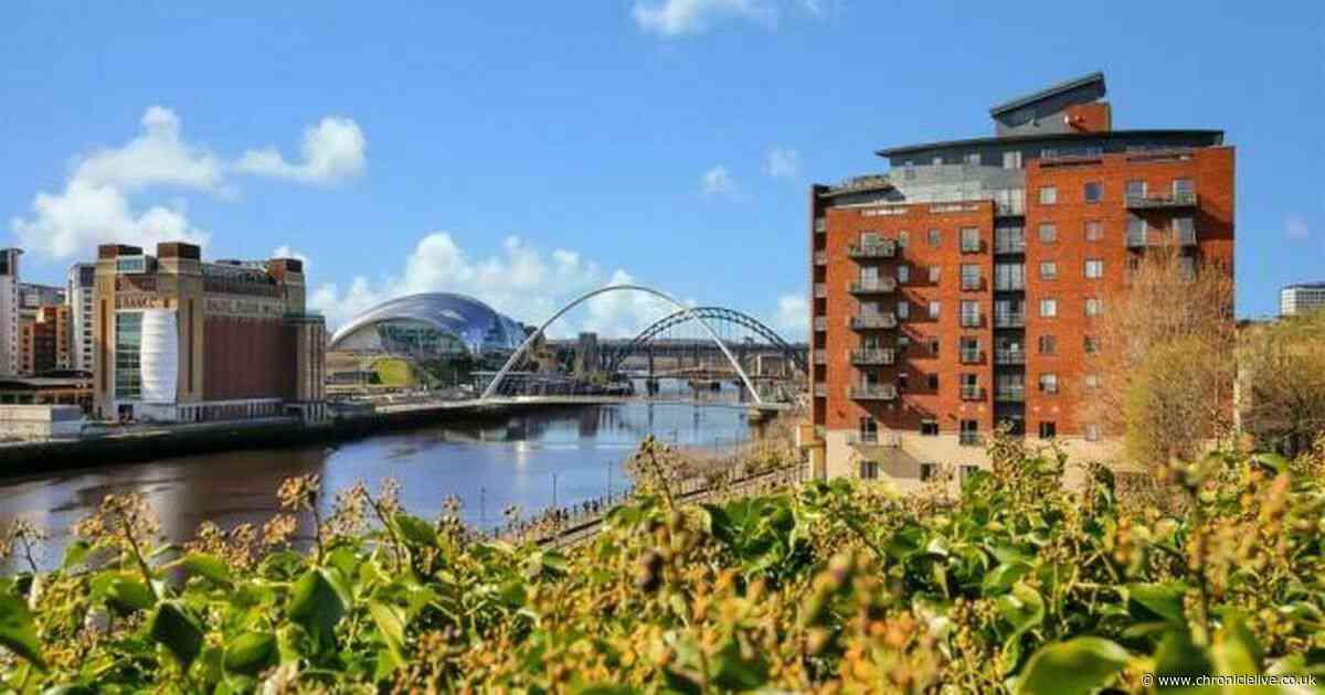 Take a look around this two-bedroom apartment with stunning views of the Quayside