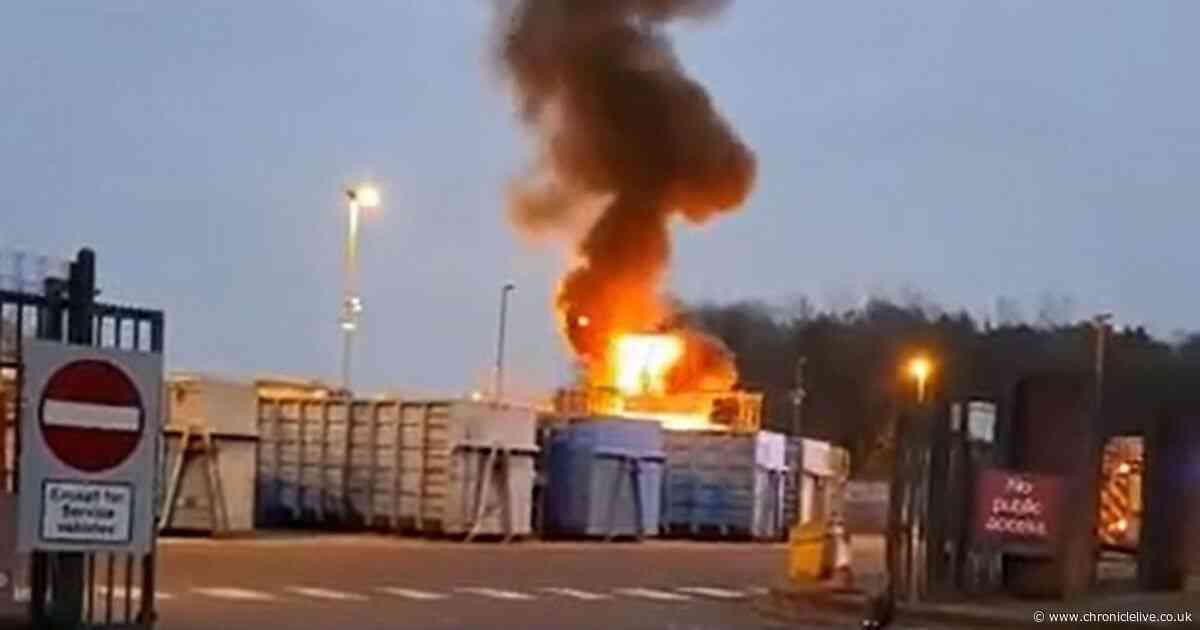 Council issue warning after fire causes 'irreparable damage' to Gateshead skip on Bonfire Night