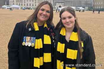 Bereaved girl ‘proud’ to march on Remembrance Sunday for RAF father