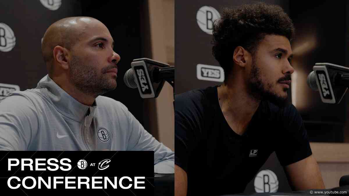 Jordi Fernández and Cam Johnson Post-Game Press Conference | Nets at Cavaliers