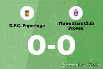 Doelpuntloze wedstrijd voor FC Poperinge en TSC Proven