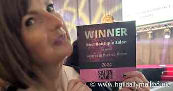 Hull hair stylist who beat cancer wins best boutique salon in Yorkshire award